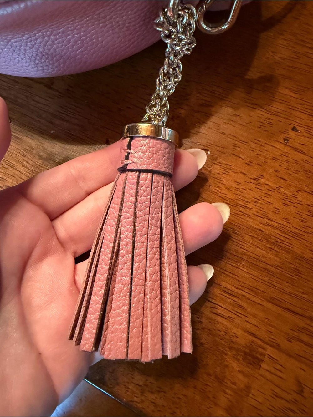 Michael Kors Pink Pebbled Leather Round Canteen Crossbody Bag- Like New! - Picture 8 of 12